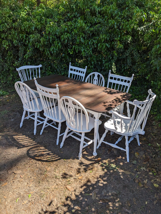 Awesome Dining Table & 8 Chairs Set